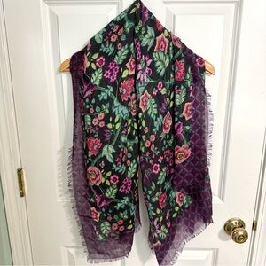 Vera Bradley Winter Berry Square Scarf  Cotton